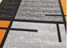 Мокетена пътека ERIKA 8010 grey/orange